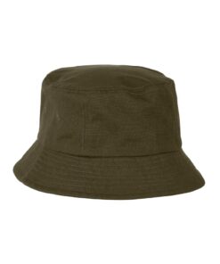 Canvas bøllehat Oliven