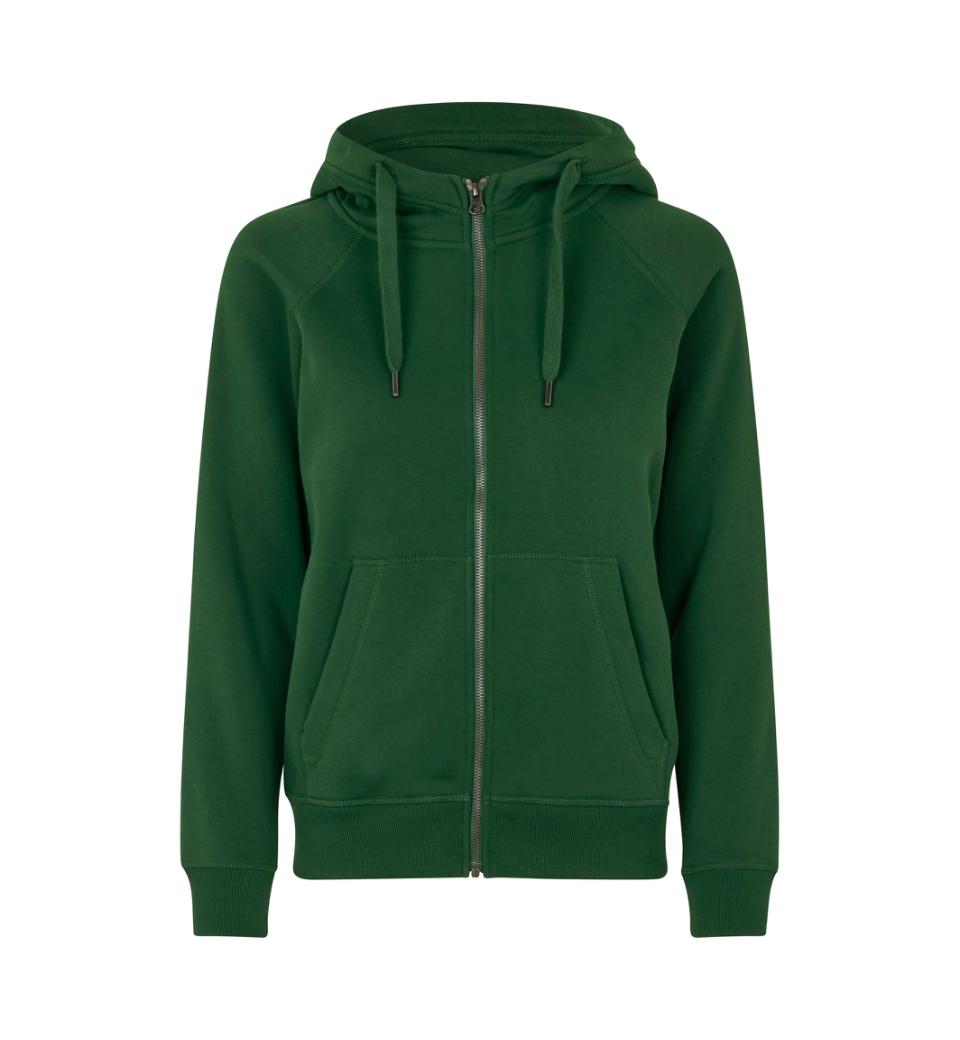 CORE hoodie zip ID IDENTITY Flaskegrøn med lynlås