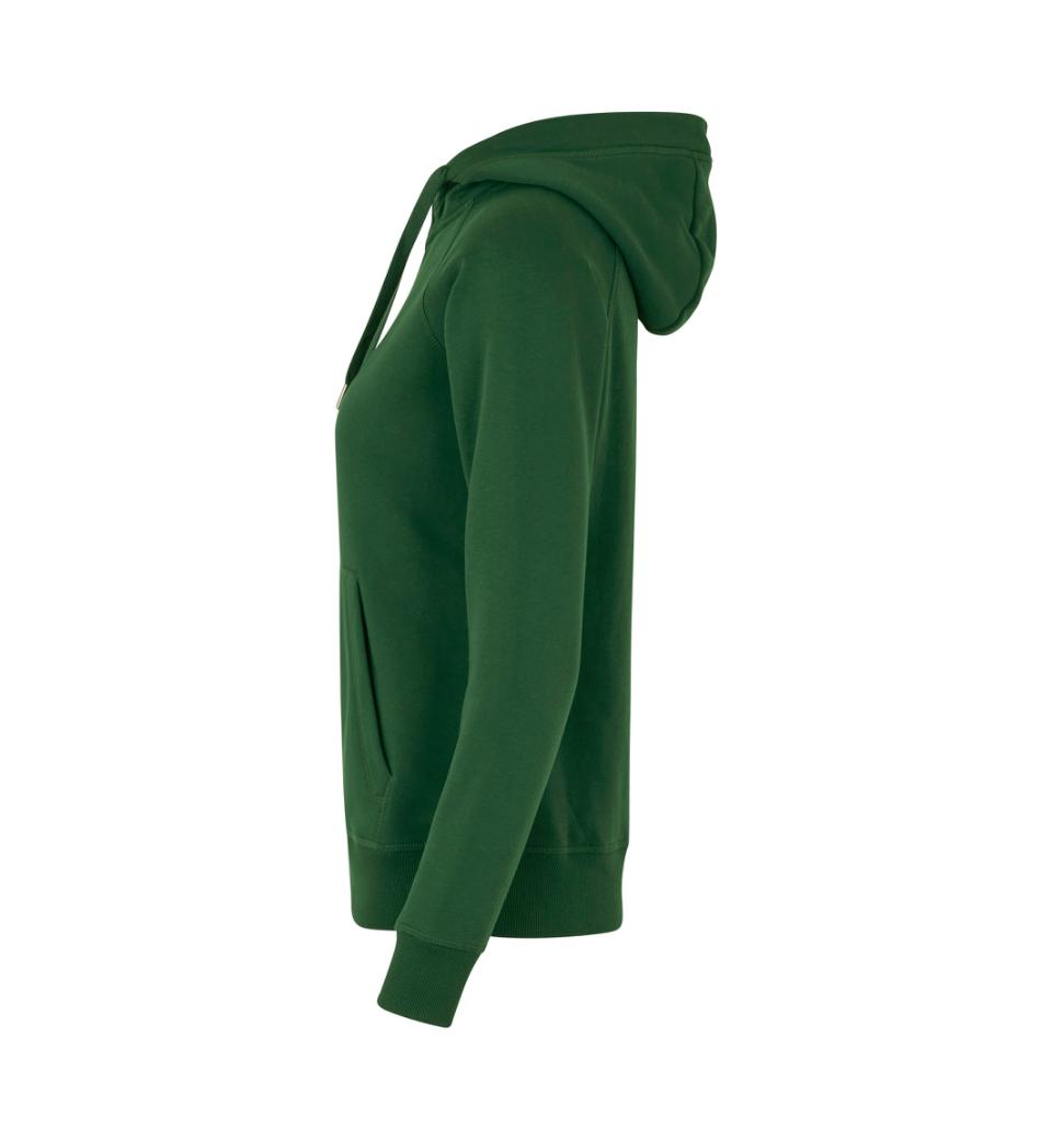 CORE hoodie zip ID IDENTITY Flaskegrøn med lynlås - Billede 3