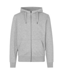 CORE hoodie zip ID IDENTITY Grå Melange med lynlås