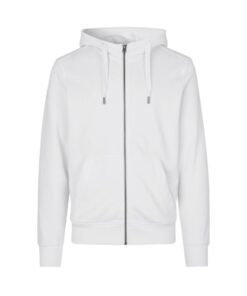 CORE hoodie zip ID IDENTITY Hvid med lynlås