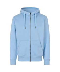 CORE hoodie zip ID IDENTITY Lys Blå med lynlås