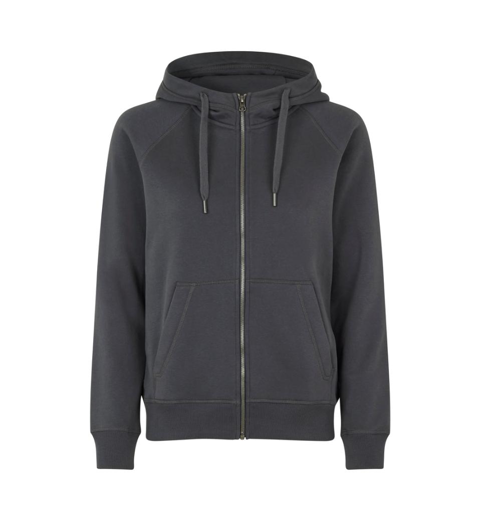 CORE hoodie zip ID IDENTITY Koks Grå med lynlås