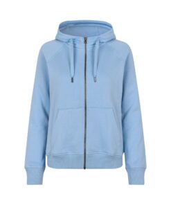 CORE hoodie  ID IDENTITY Lys Blå med lynlås