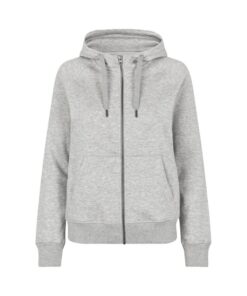 CORE hoodie zip ID IDENTITY Lys Grå Melange med lynlås