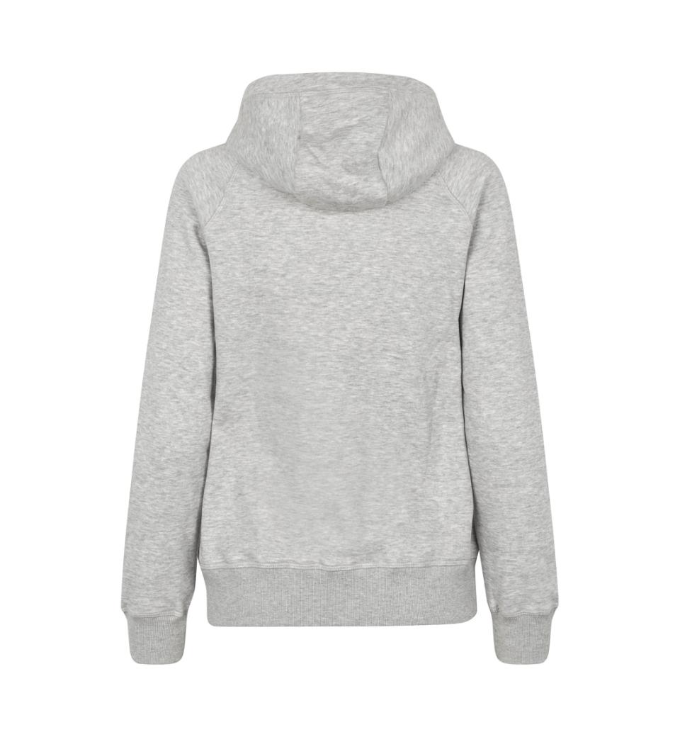 CORE hoodie zip ID IDENTITY Lys Grå Melange med lynlås - Billede 2