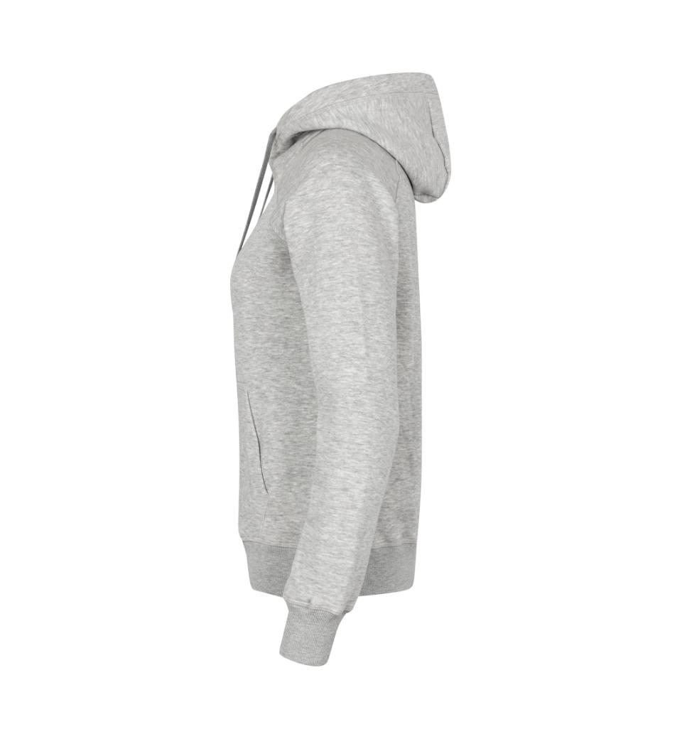 CORE hoodie zip ID IDENTITY Lys Grå Melange med lynlås - Billede 3