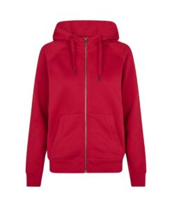 CORE hoodie zip ID IDENTITY Rød med lynlås