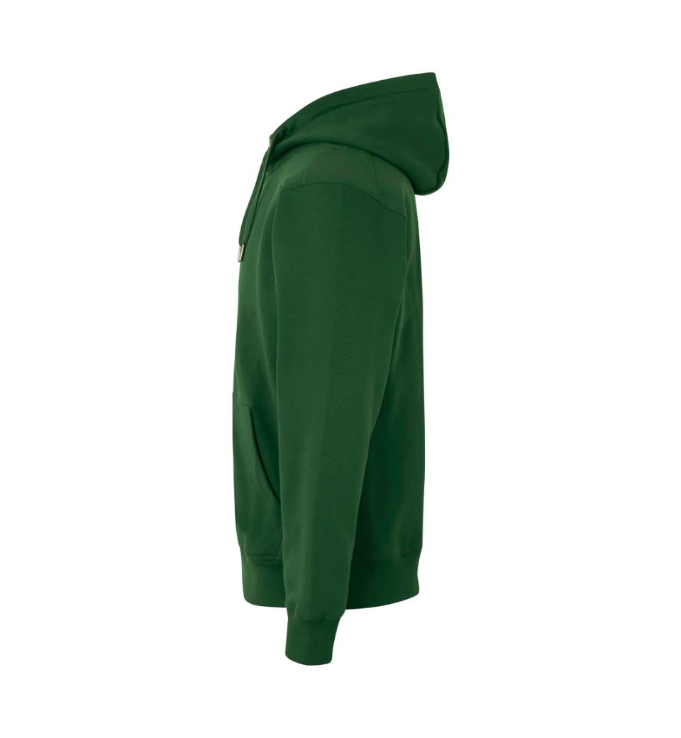 CORE hoodie zip ID IDENTITY Flaskegrøn med lynlås - Billede 4