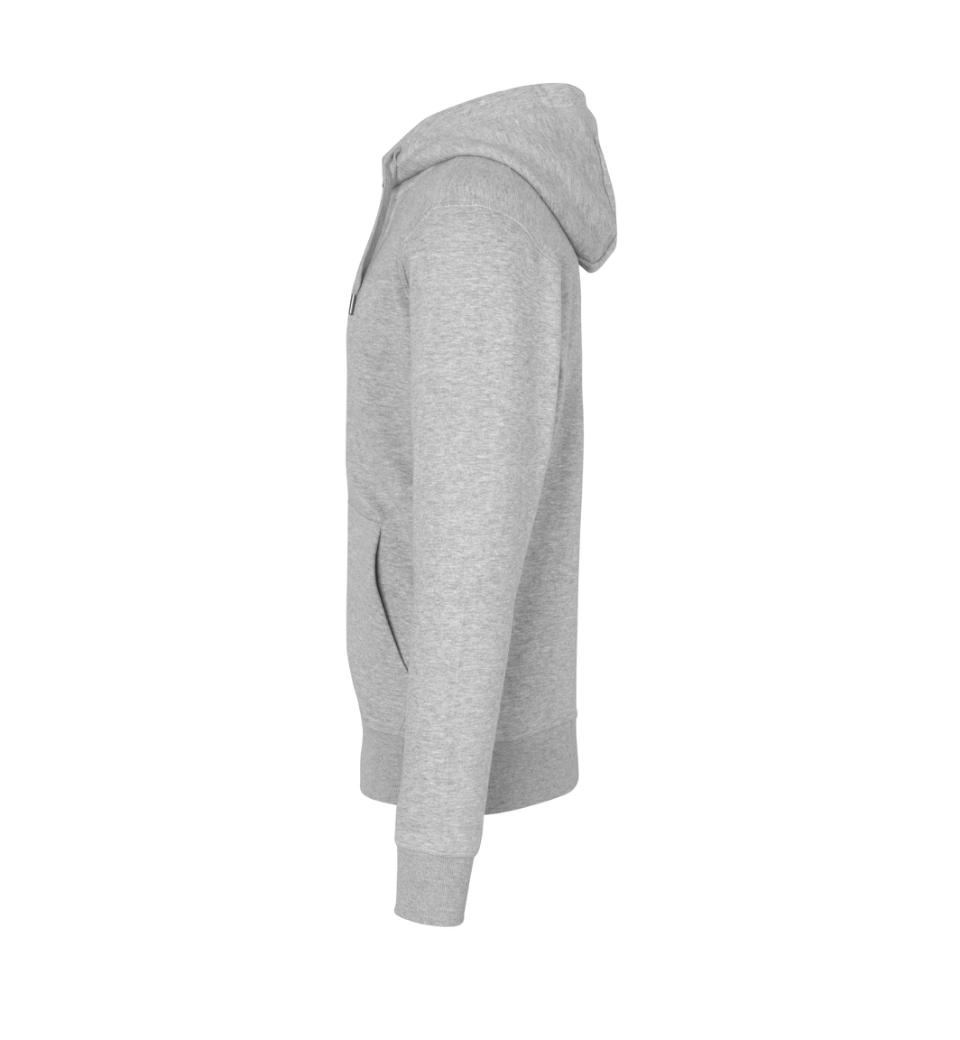 CORE hoodie zip ID IDENTITY Grå Melange med lynlås - Billede 3