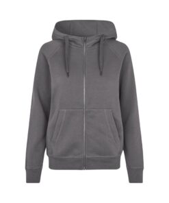 CORE hoodie zip ID IDENTITY Silver Grey med lynlås